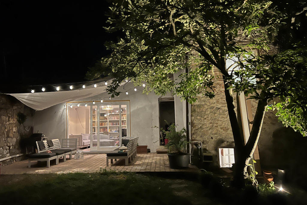 Die zweite Terrasse mit dem Musikzimmer